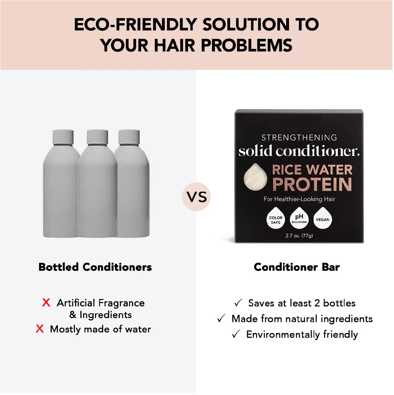 2PCS Sheeamy Rice Shampoo and Conditioner Bar for Hair Growth | Rice Shampoo Bar & Conditioner Bar for Strengthening Hair